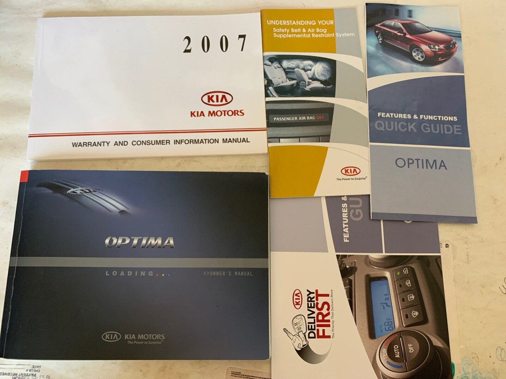 Picture of: 20 Kia Optima owners manual OEM Guide