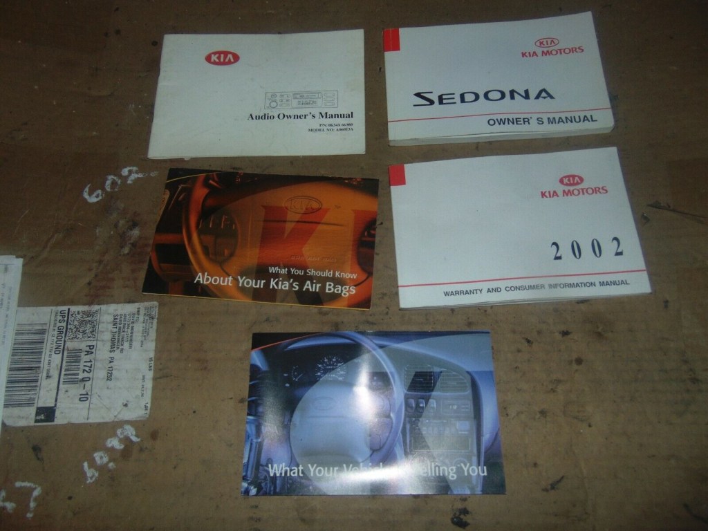 Picture of: 20 Kia Sedona Owners Manual Guide Book