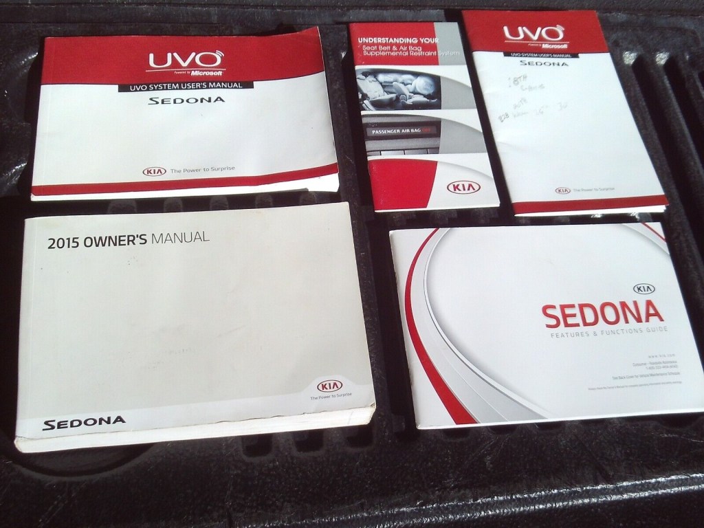 Picture of: 20 Kia Sedona owners manual with UVO