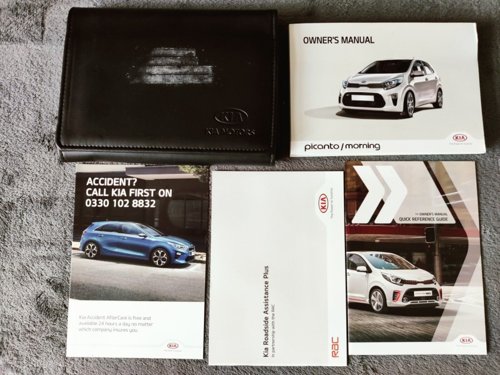 Picture of: GENUINE KIA PICANTO/MORNING OWNERS MANUAL HANDBOOK WALLET – PACK  v-