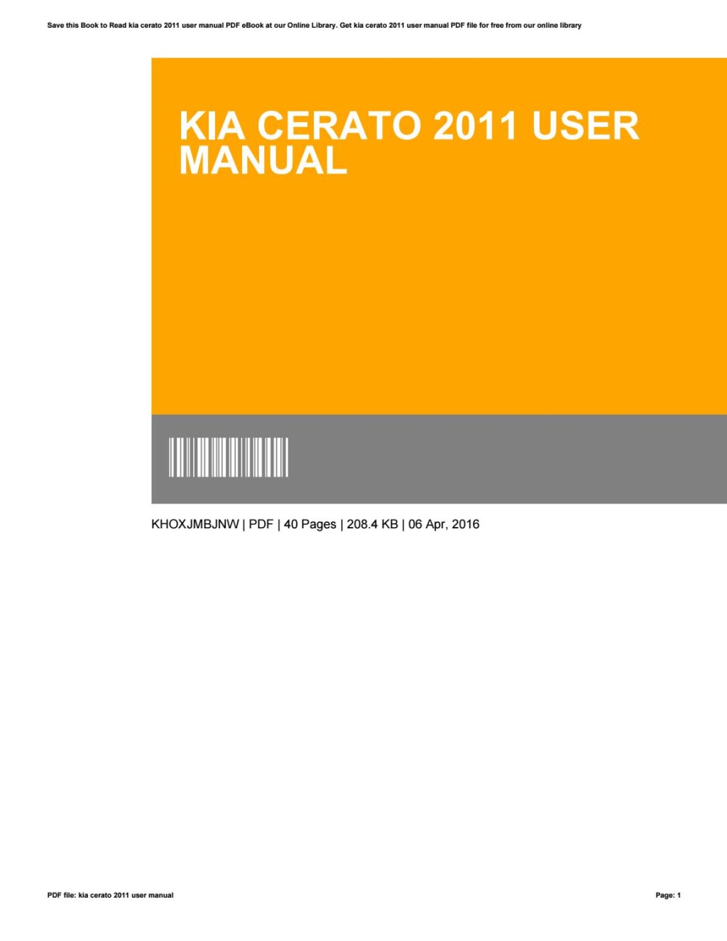 Picture of: Kia cerato  user manual by mnode – Issuu