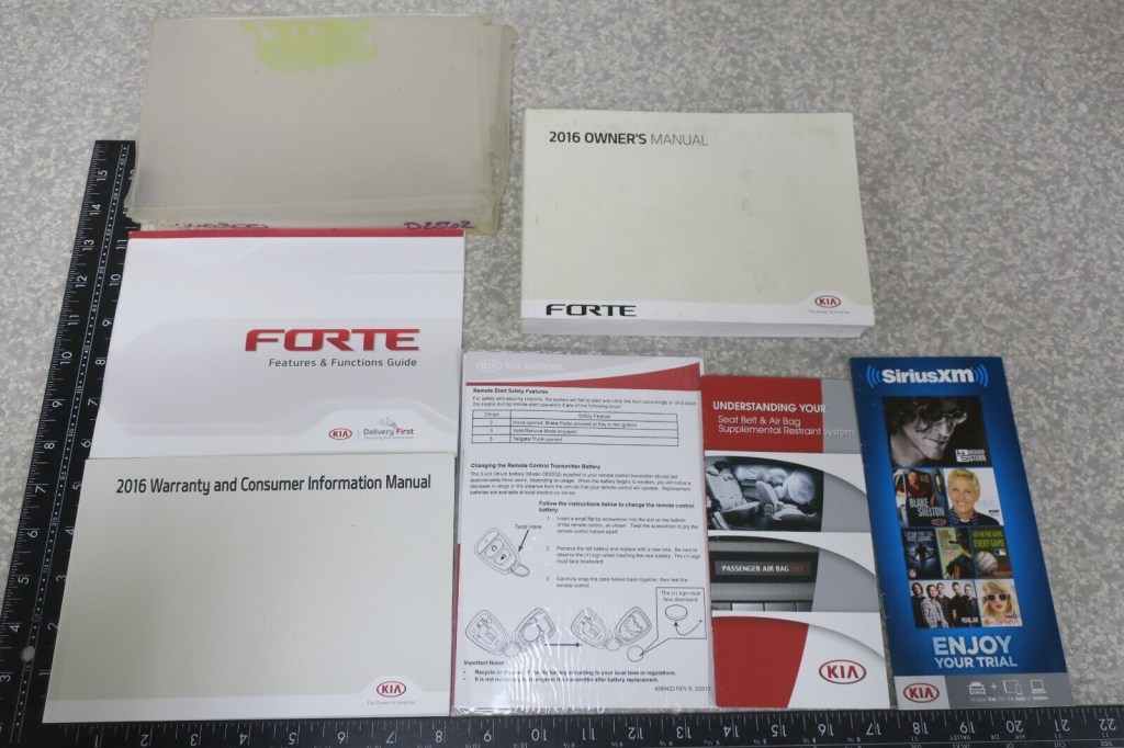 Picture of: KIA FORTE OWNER’S MANUAL BOOK SET -FREE SHIPPING – OM
