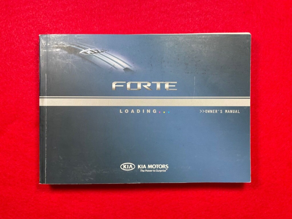 Picture of: Kia Forte Owners Manual (No Case)