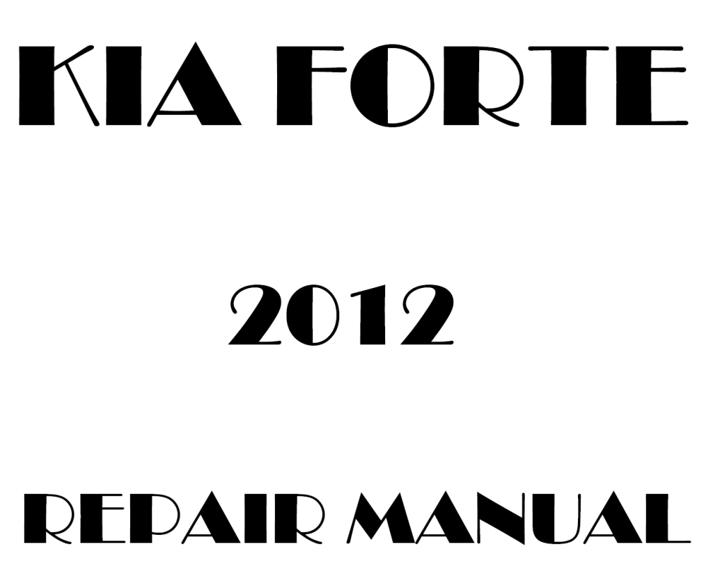 Picture of: Kia Forte repair manual