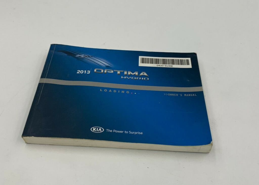 Picture of: Kia Optima Hybrid Owners Manual Handbook OEM KB