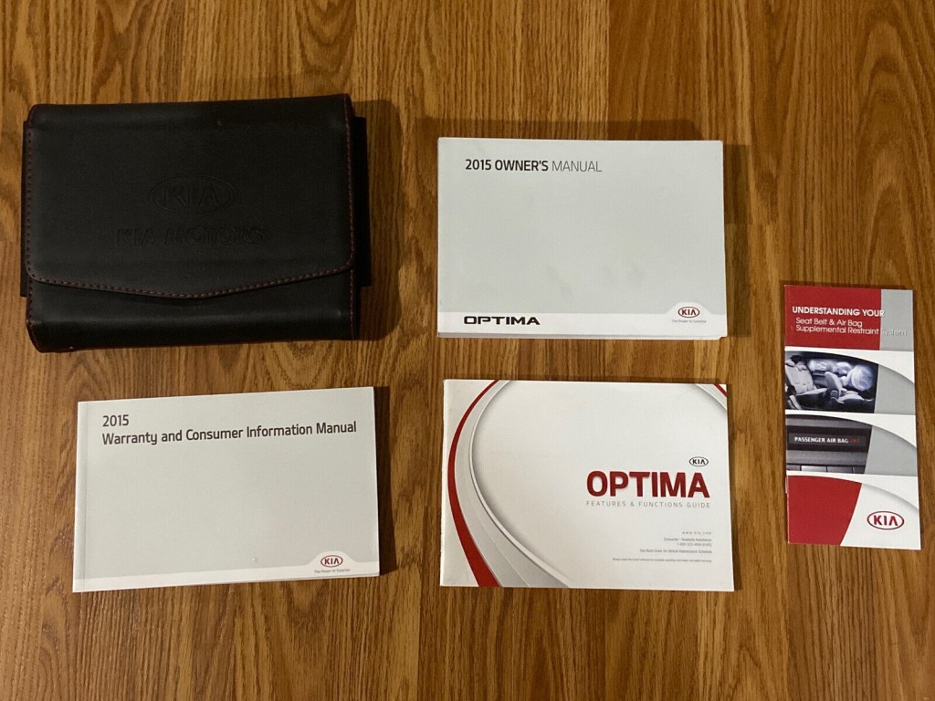 Picture of: Kia Optima Owers Manual Set Guide w/ Case LX SX EX SXL Turbo
