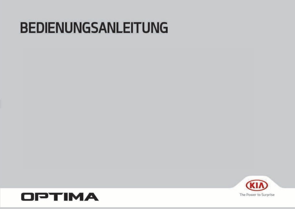 Picture of: – Kia Optima Owner’s Manual  German