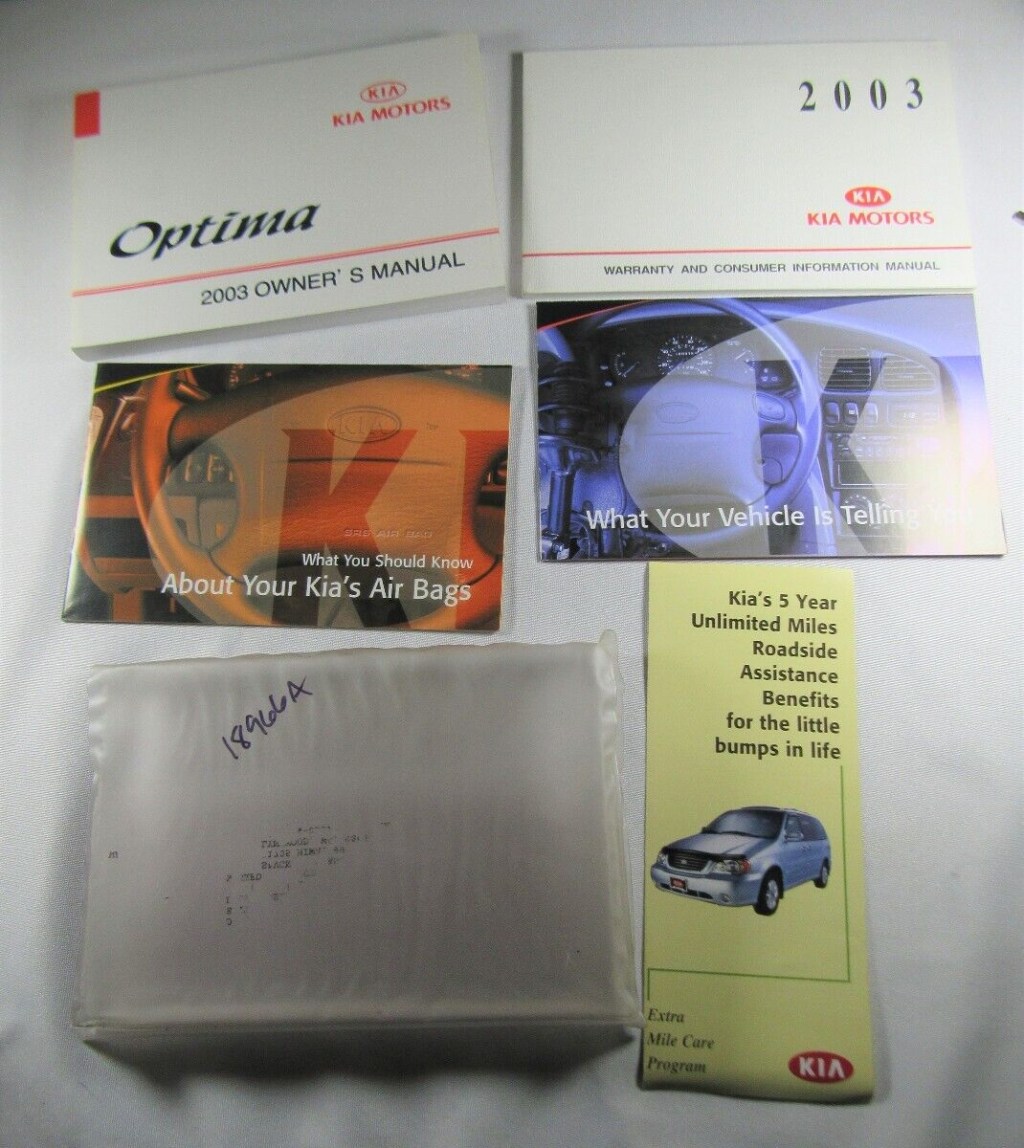 Picture of: Kia Optima Owners Manual Book