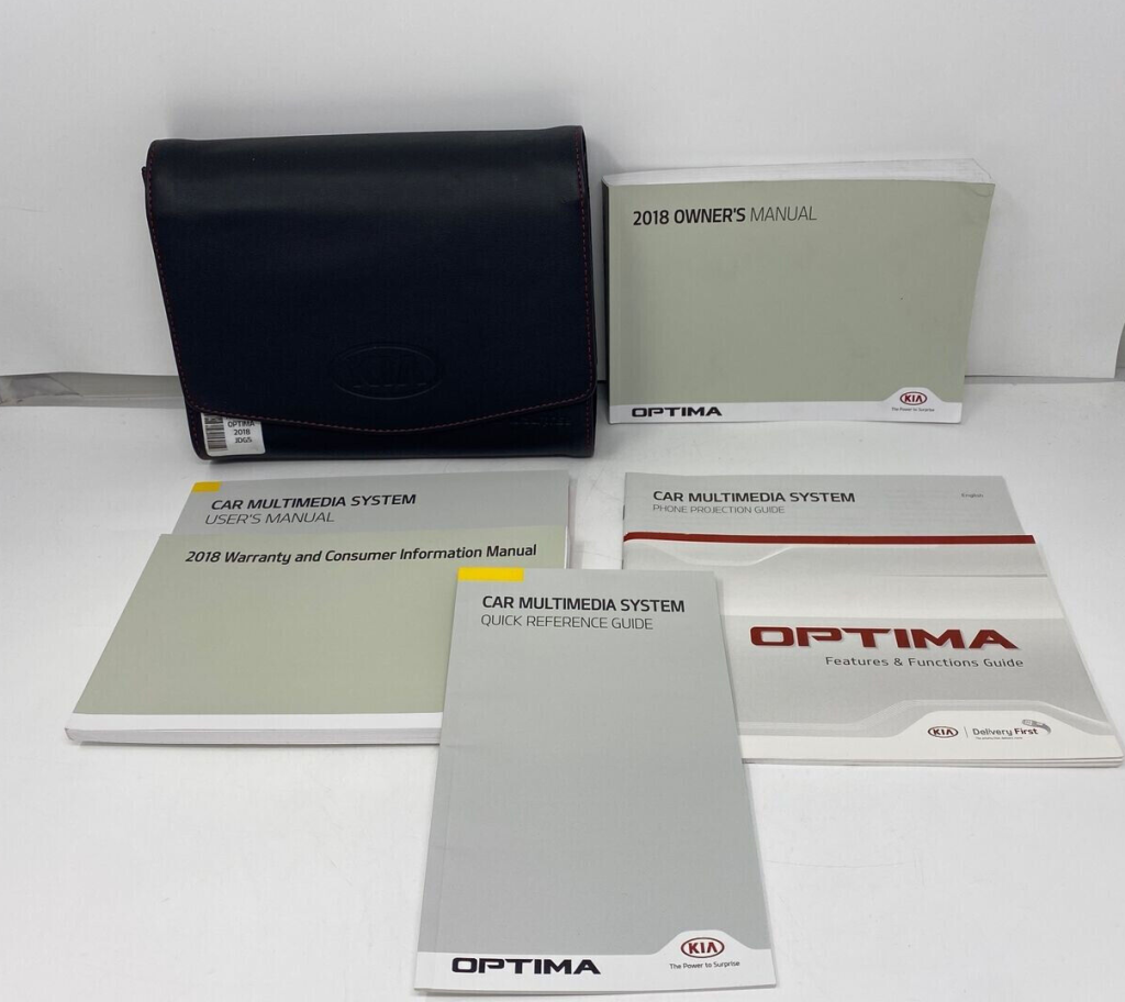 Picture of: Kia Optima Owners Manual Handbook Set with Case OEM AB5