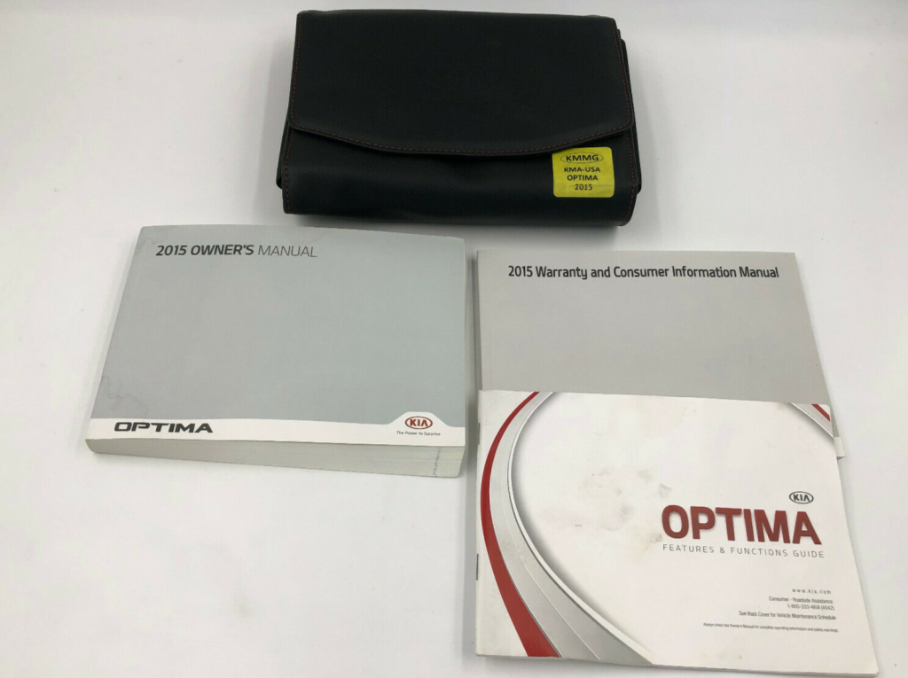 Picture of: Kia Optima Owners Manual Handbook Set with Case OEM KB380