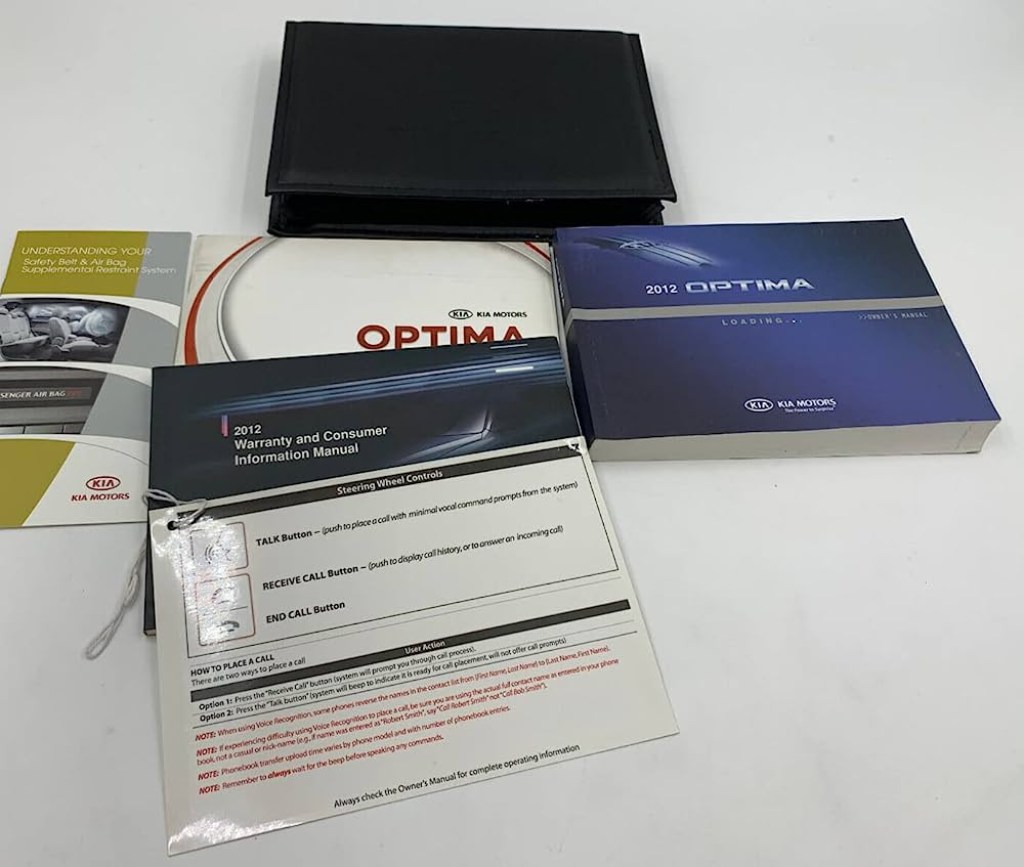Picture of: Kia Optima Owners Manual Handbook Set with Case OEM ZA