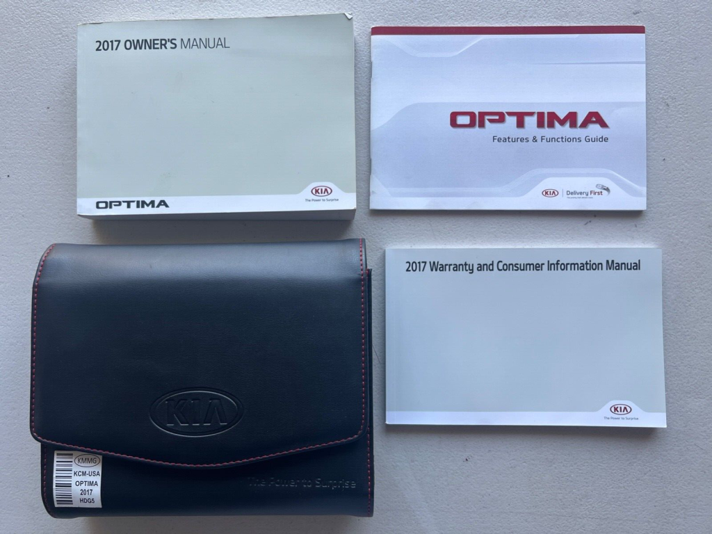 Picture of: Kia Optima Owners Manual Set with Case OEM B