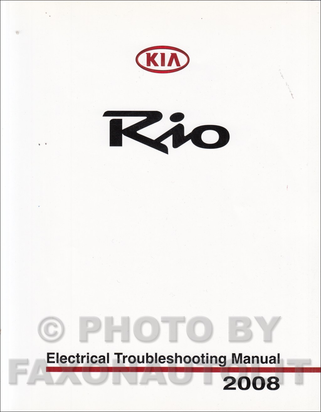 Picture of: Kia Rio Electrical Troubleshooting Manual Original