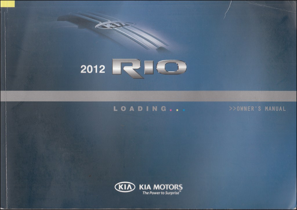 Picture of: Kia Rio Owner’s Manual Original