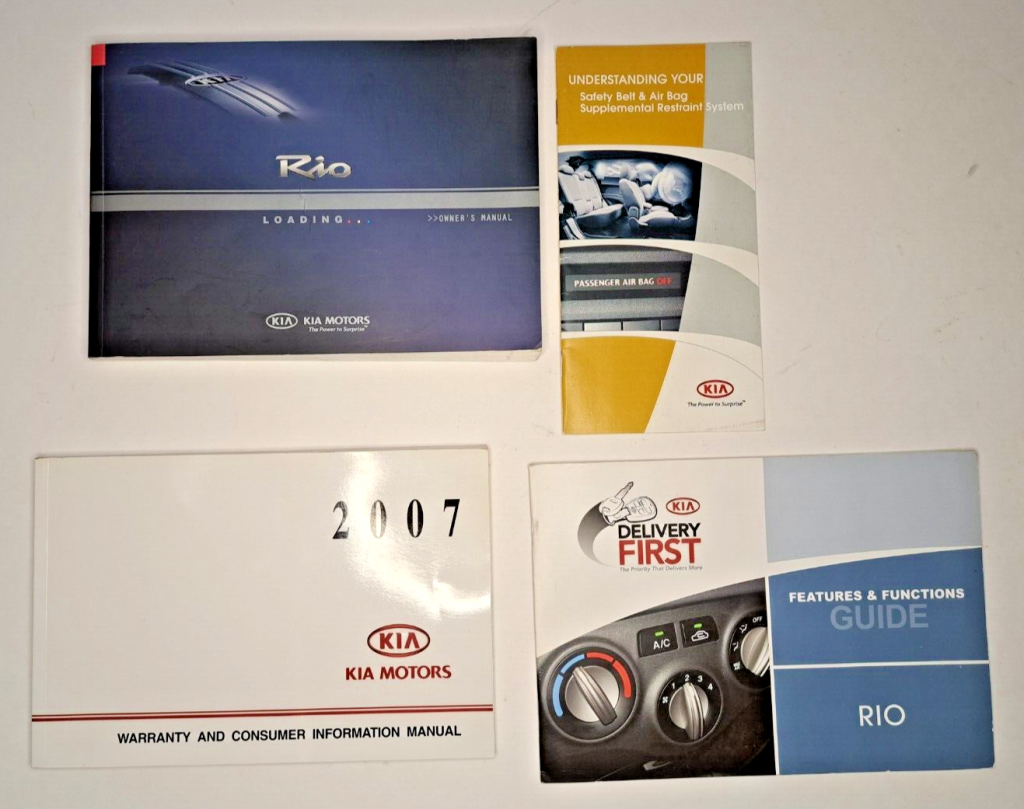 Picture of: KIA RIO OWNERS MANUAL BOOKLET & MORE AUTOMOTIVE VEHICLE
