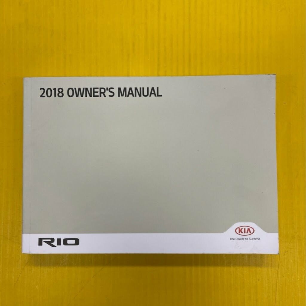 Picture of: Kia Rio Owners Owner’s Manual OEM
