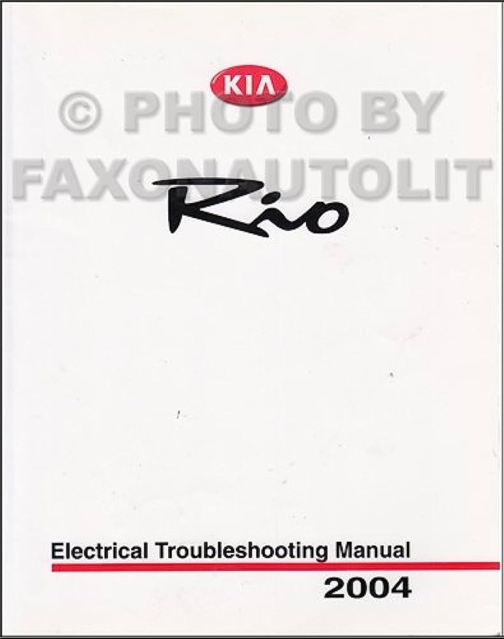 Picture of: Kia Rio Repair Shop Manual Original Supplement: Kia: Amazon