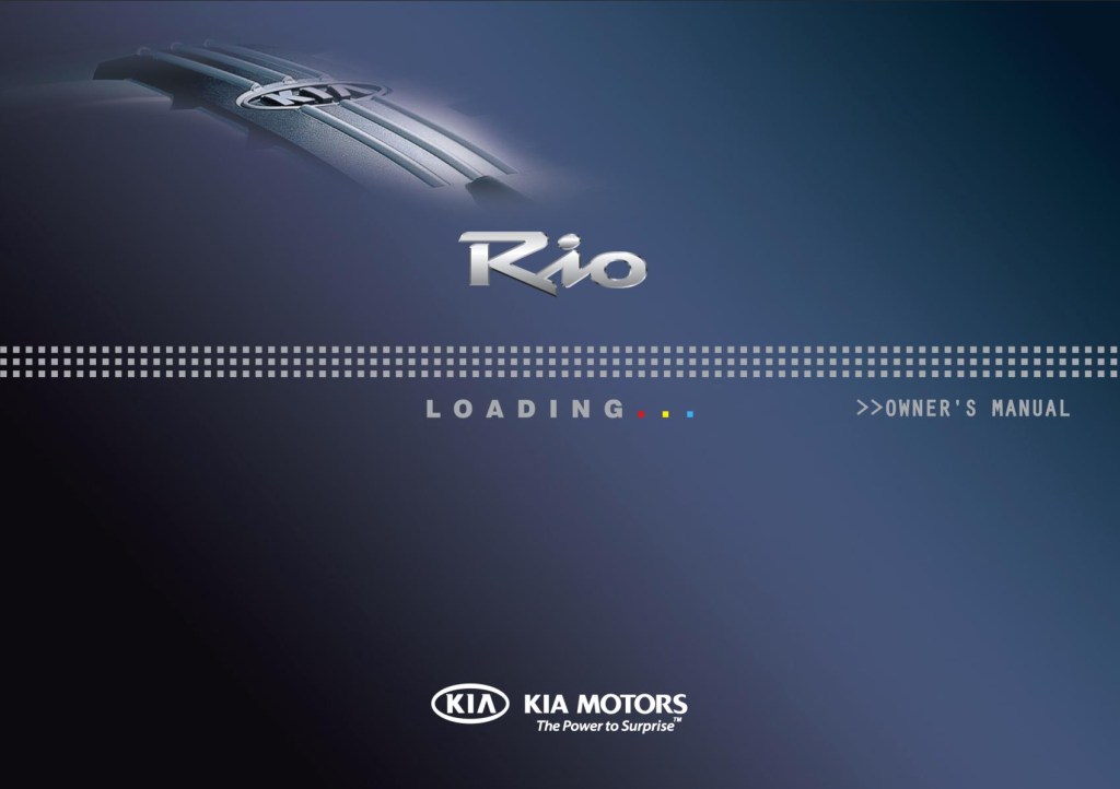 Picture of: KIA Rio, Rio Hatchback  Owner’s Manual – Download In PDF