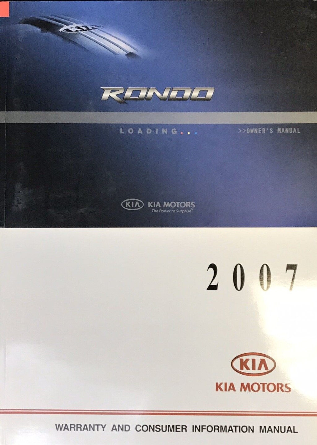 Picture of: KIA RONDO Owners Manual Handbook Set, KIA RONDO Owners Manual