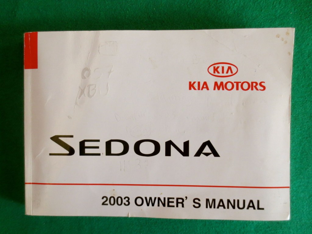 Picture of: Kia Sedona Owners Manual BA