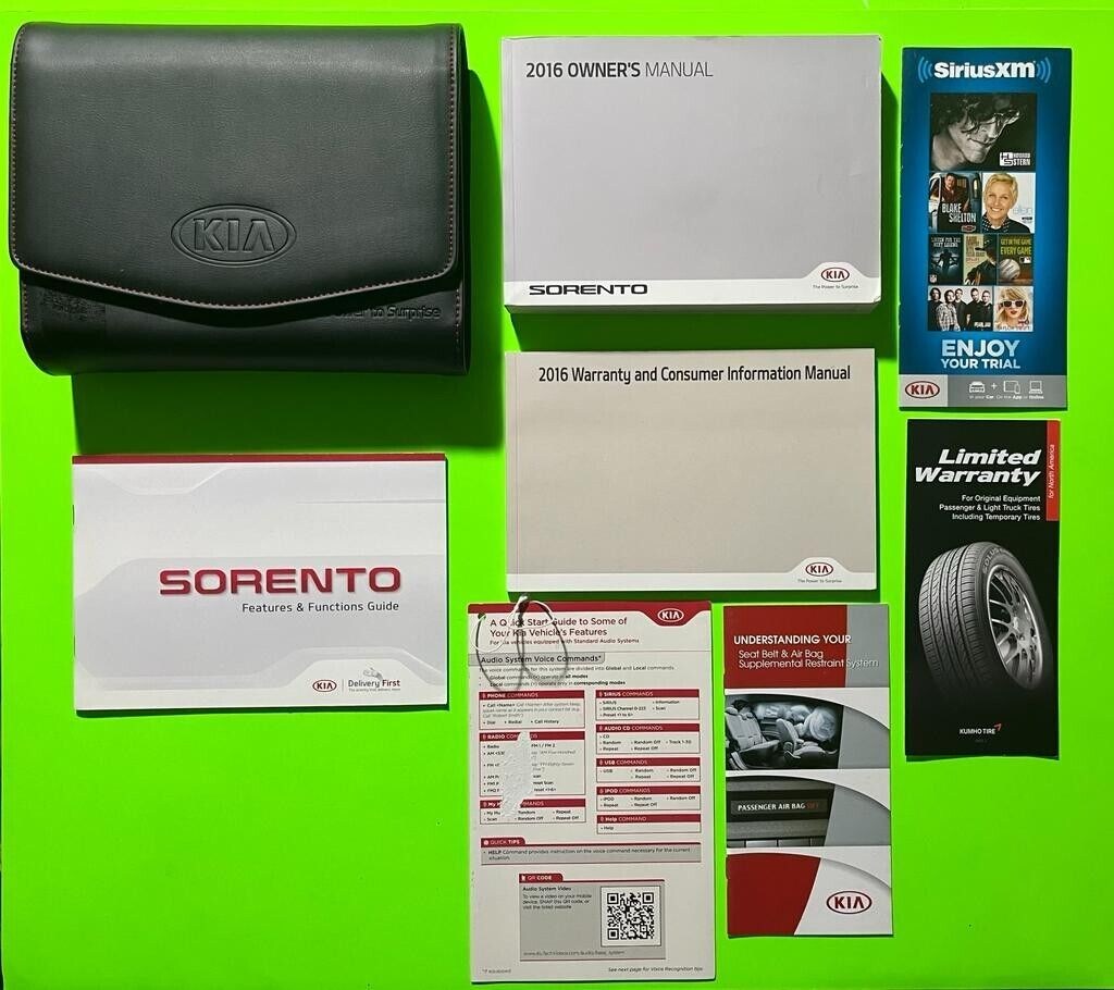 Picture of: Kia SORENTO Factory Owners Manual Set & Case *OEM*  eBay