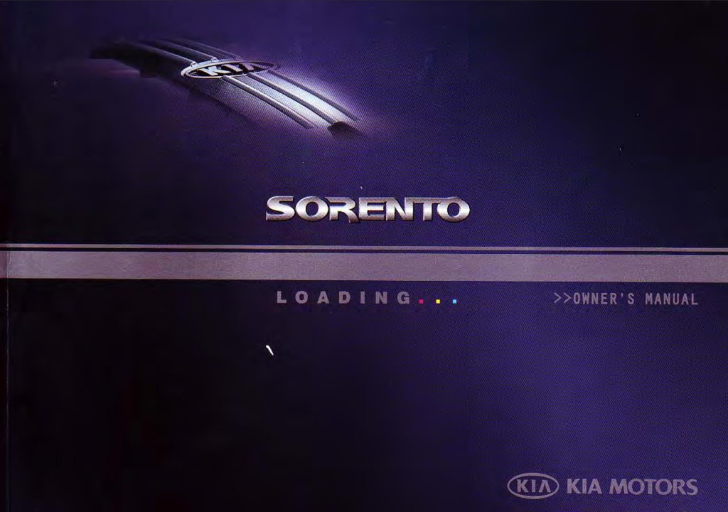 Picture of: KIA Sorento  Owner’s Manual – Download In PDF For Free