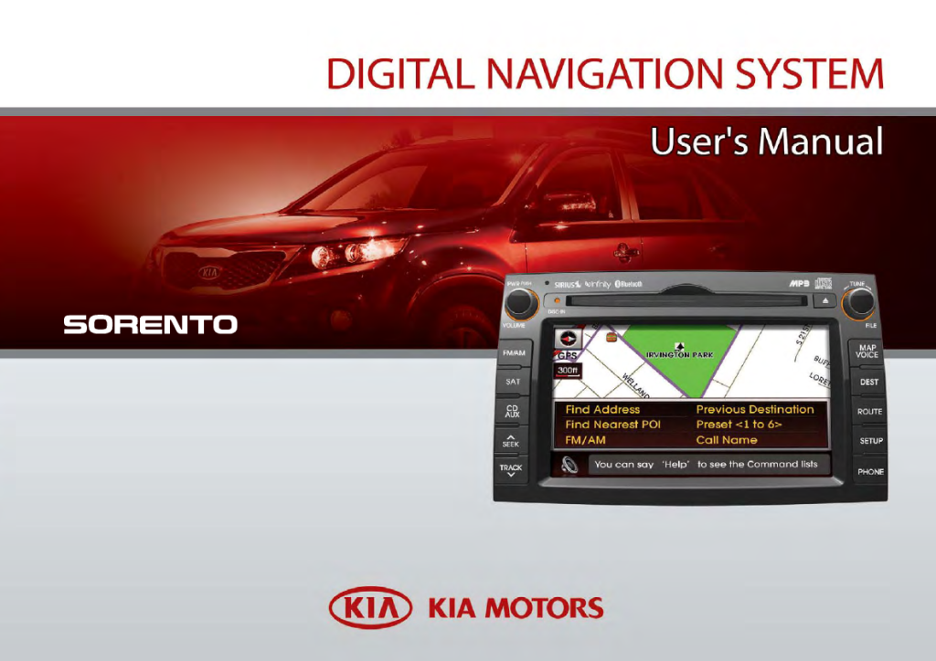 Picture of: Kia Sorento () user manual (English –  pages)