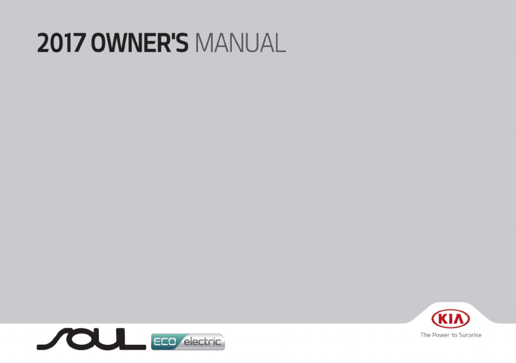 Picture of: Kia Soul EV () user manual (English –  pages)