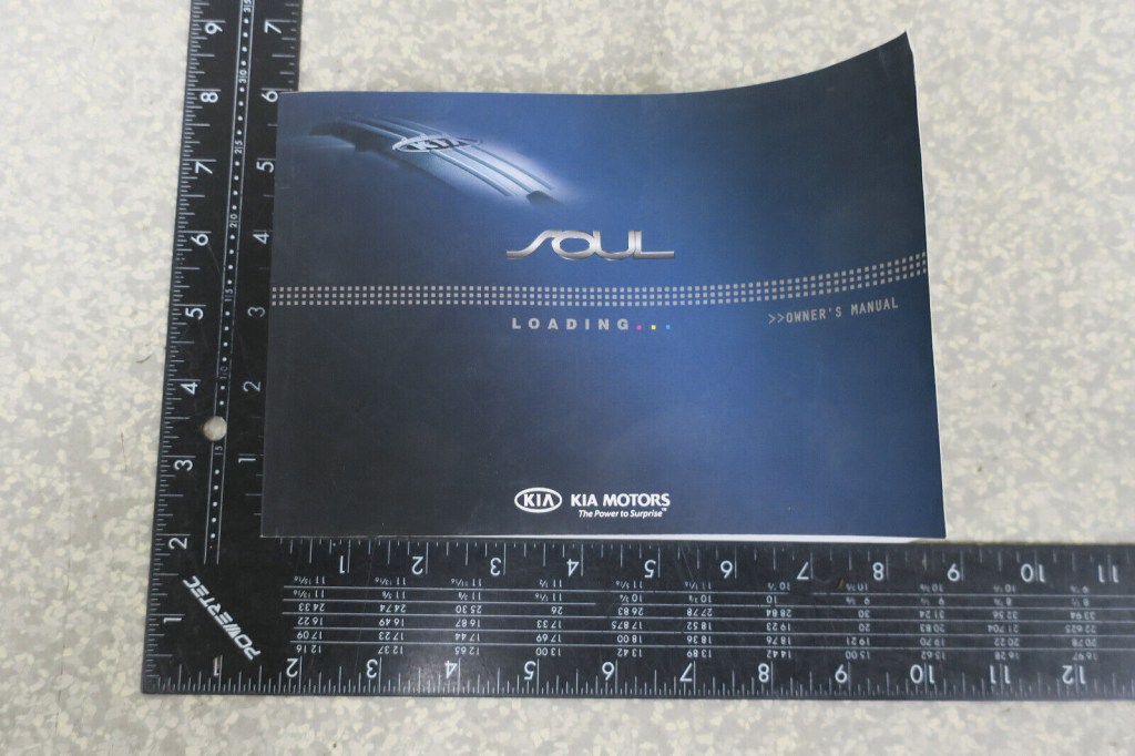 Picture of: KIA SOUL OWNER’S MANUAL BOOK – FREE SHIPPING – OM  eBay