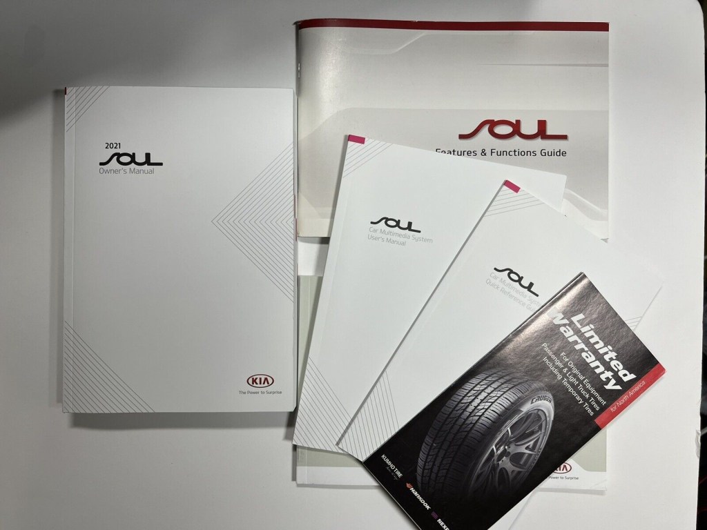Picture of: Kia Soul Owners Manual Book Vehicle Set Warranty Guides With