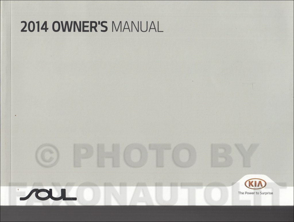 Picture of: Kia Soul Owners Manual Original