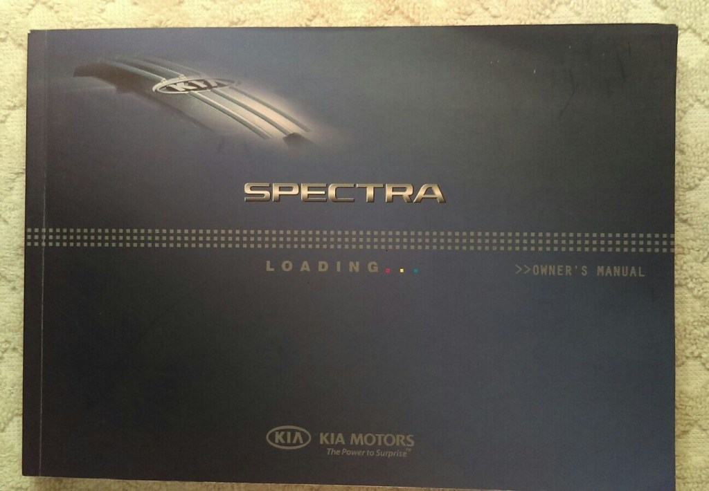 Picture of: Kia Spectra Owners Manual Book   eBay