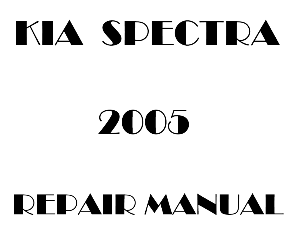 Picture of: Kia Spectra repair manual