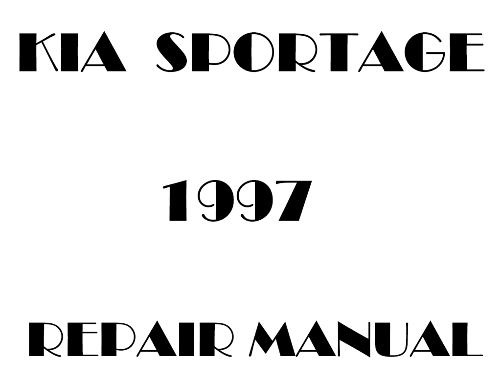 Picture of: Kia Sportage repair manual