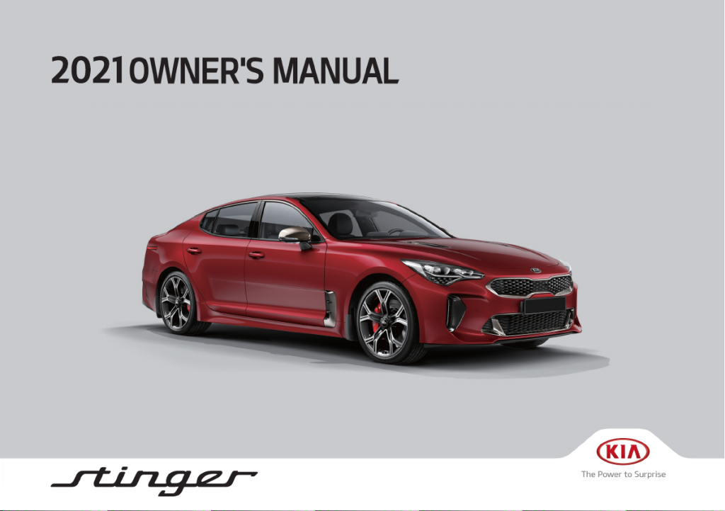 Picture of: Kia Stinger () user manual (English –  pages)