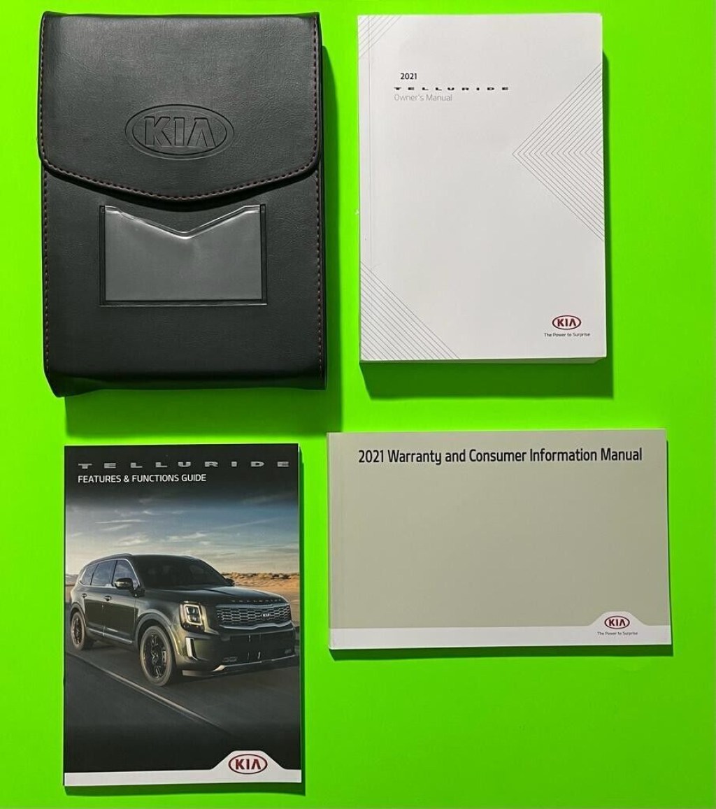 Picture of: Kia TELLURIDE Factory Owners Manual Set & Case *OEM*