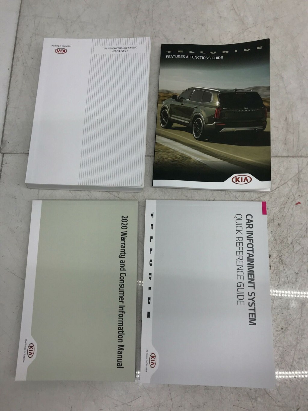 Picture of: KIA TELLURIDE OWNER MANUAL GUIDE BOOK WITH CASE OEM