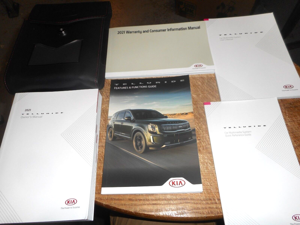 Picture of: Kia Telluride Owners Manual with Warranty Books w/Case