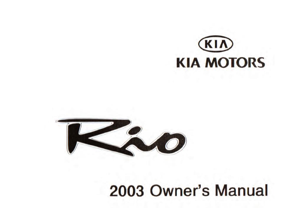 Picture of: User manual Kia Rio () (English –  pages)
