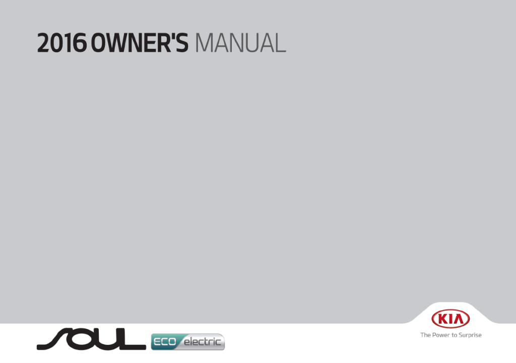 Picture of: User manual Kia Soul EV () (English –  pages)