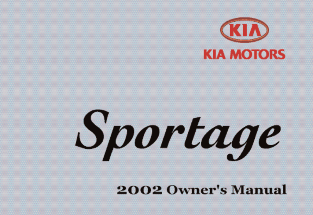 Picture of: User manual Kia Sportage () (English –  pages)